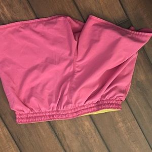 Nike small pink and yellow shorts
